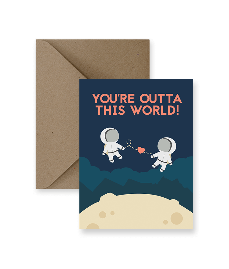 IMPAPER - You’re Outta This World Greeting Card - Agricola Street Books