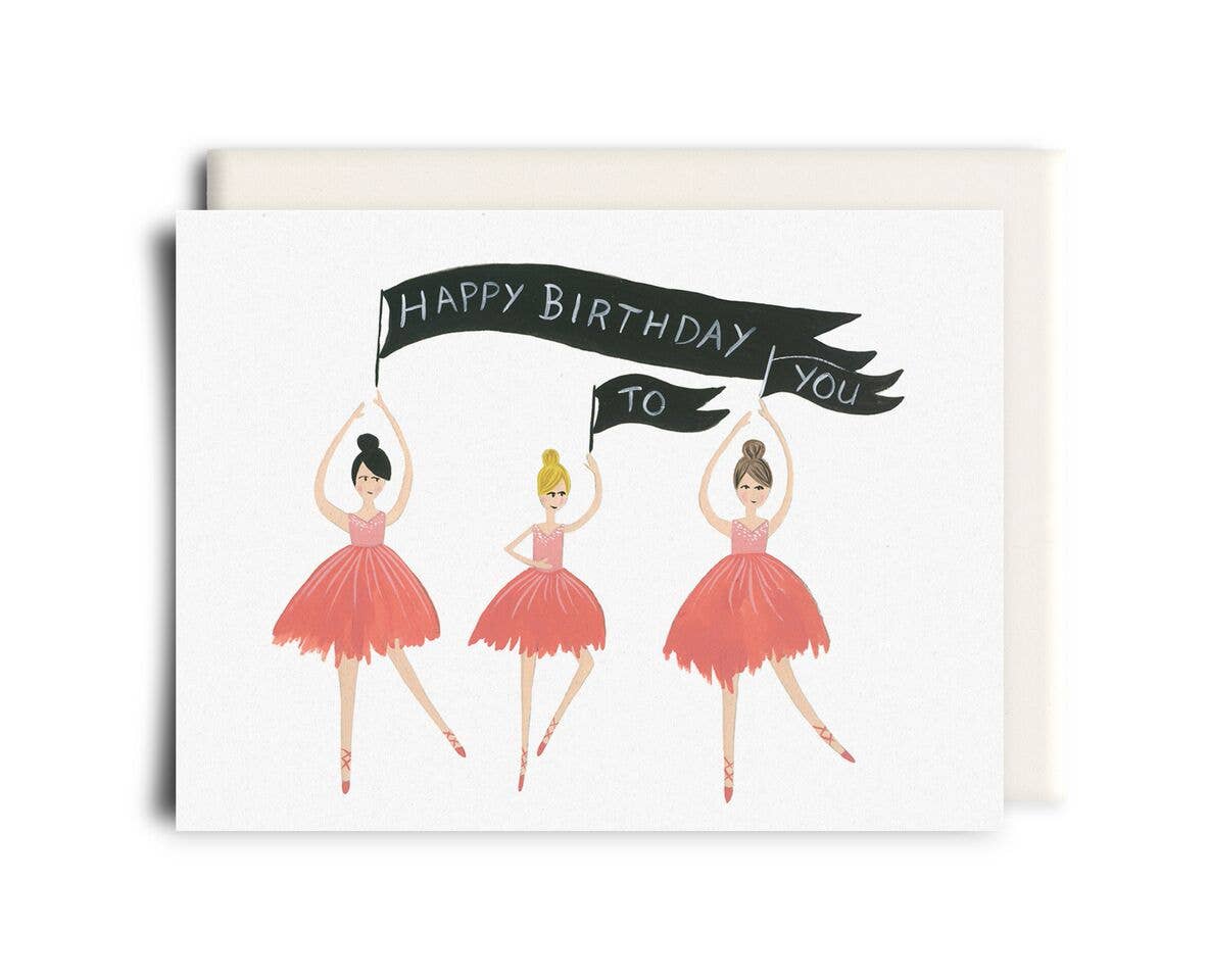 Inkwell Cards - Ballet Birthday | Greeting Card - Agricola Street Books