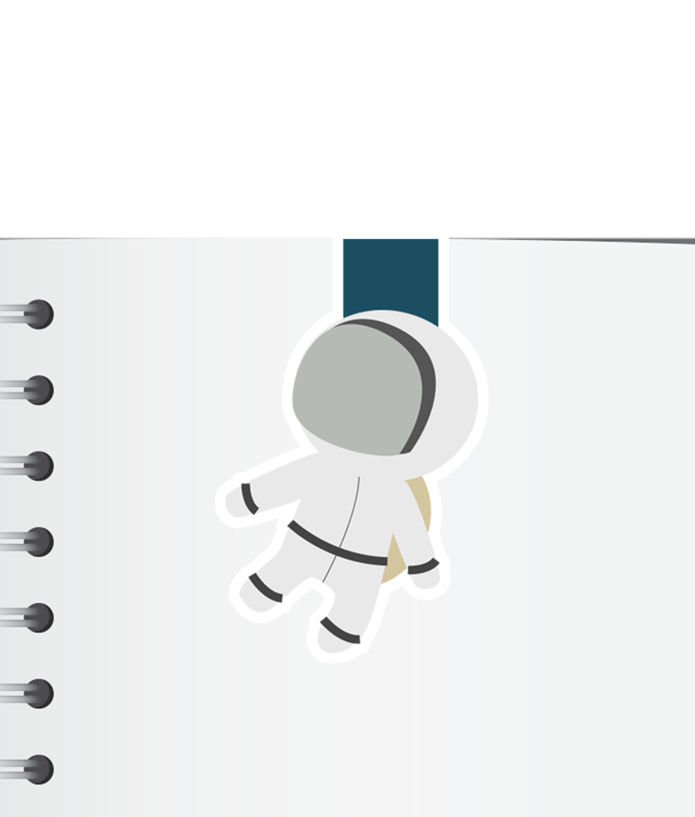 Astronaut Magnetic Bookmark