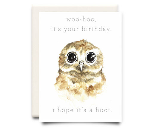 Inkwell Cards - Hope it's a Hoot | Birthday Greeting Card - Agricola Street Books