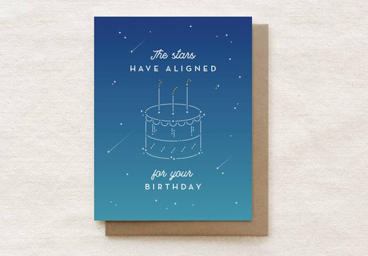 Quirky Paper Co. - The Stars Have Aligned for Your Birthday - Birthday Card - Agricola Street Books