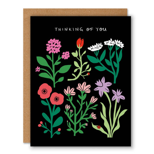 Badger & Burke - Garden Flowers - Sympathy Greeting Card