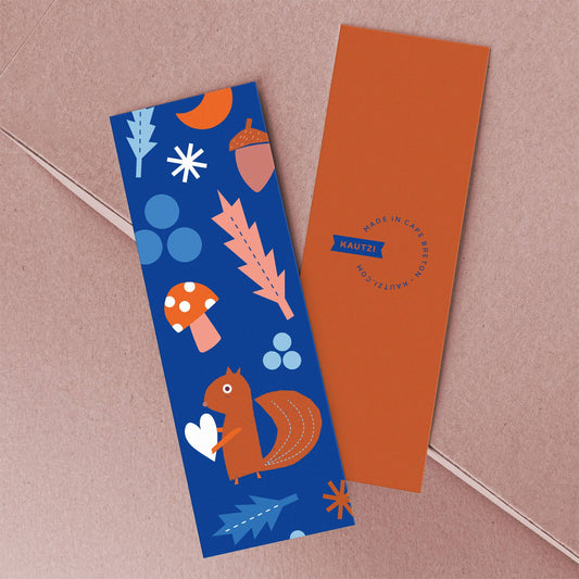 Kautzi Illustrations - Bookmark Squirrel