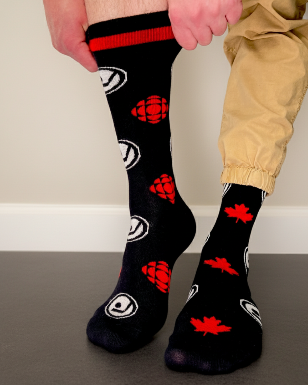 Friday Sock Co. - Men's CBC Hockey Night in Canada Logos Socks - Gift, Canada