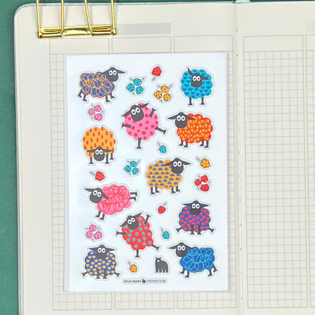 Four Bears Sticker Club - Fluffy and Fabulous
