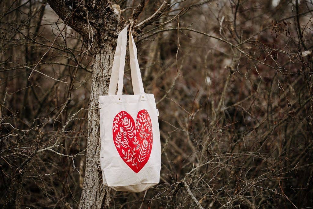 Your Green Kitchen - Red Heart Tote Bag Adult