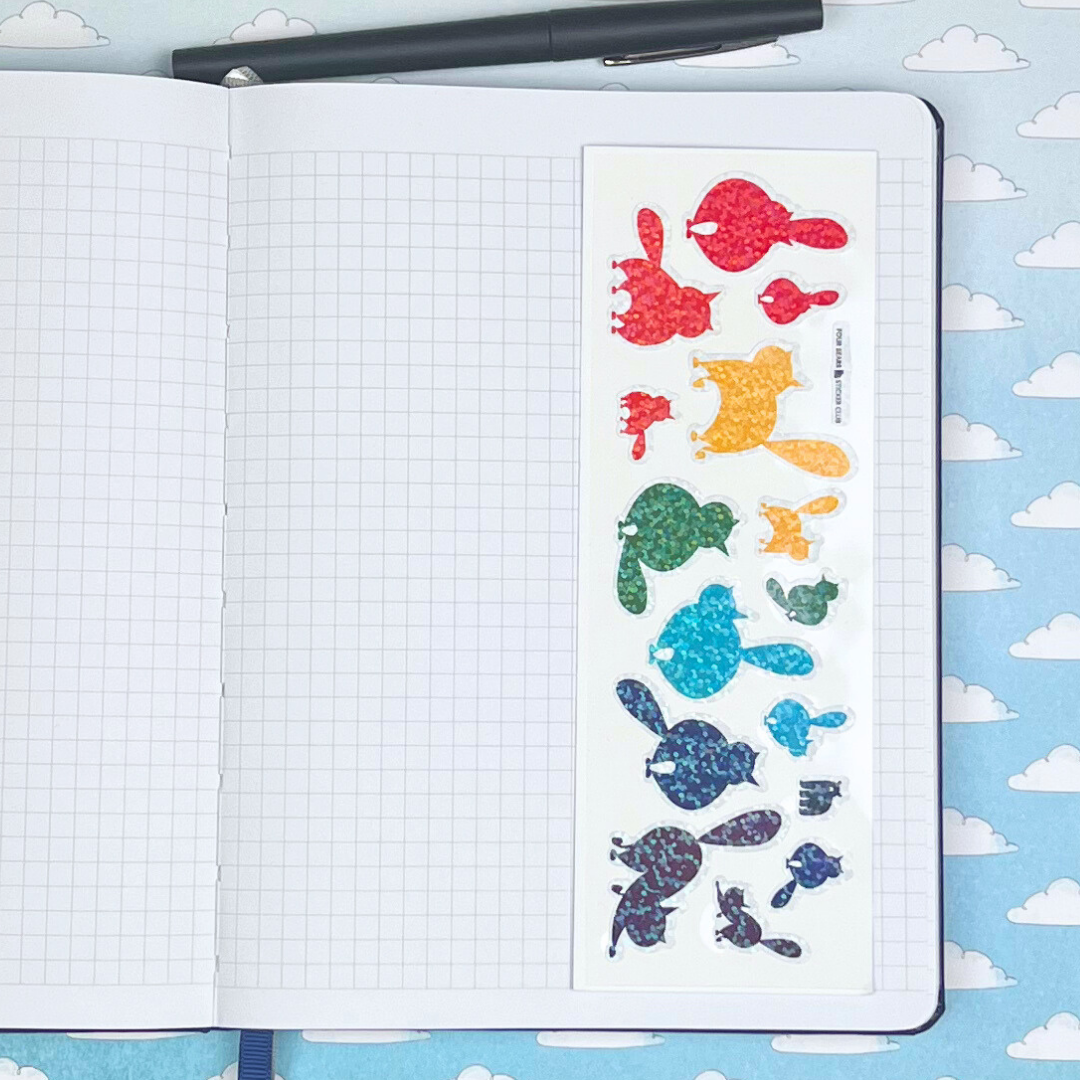 Four Bears Sticker Club - Rainbow Cats - Agricola Street Books