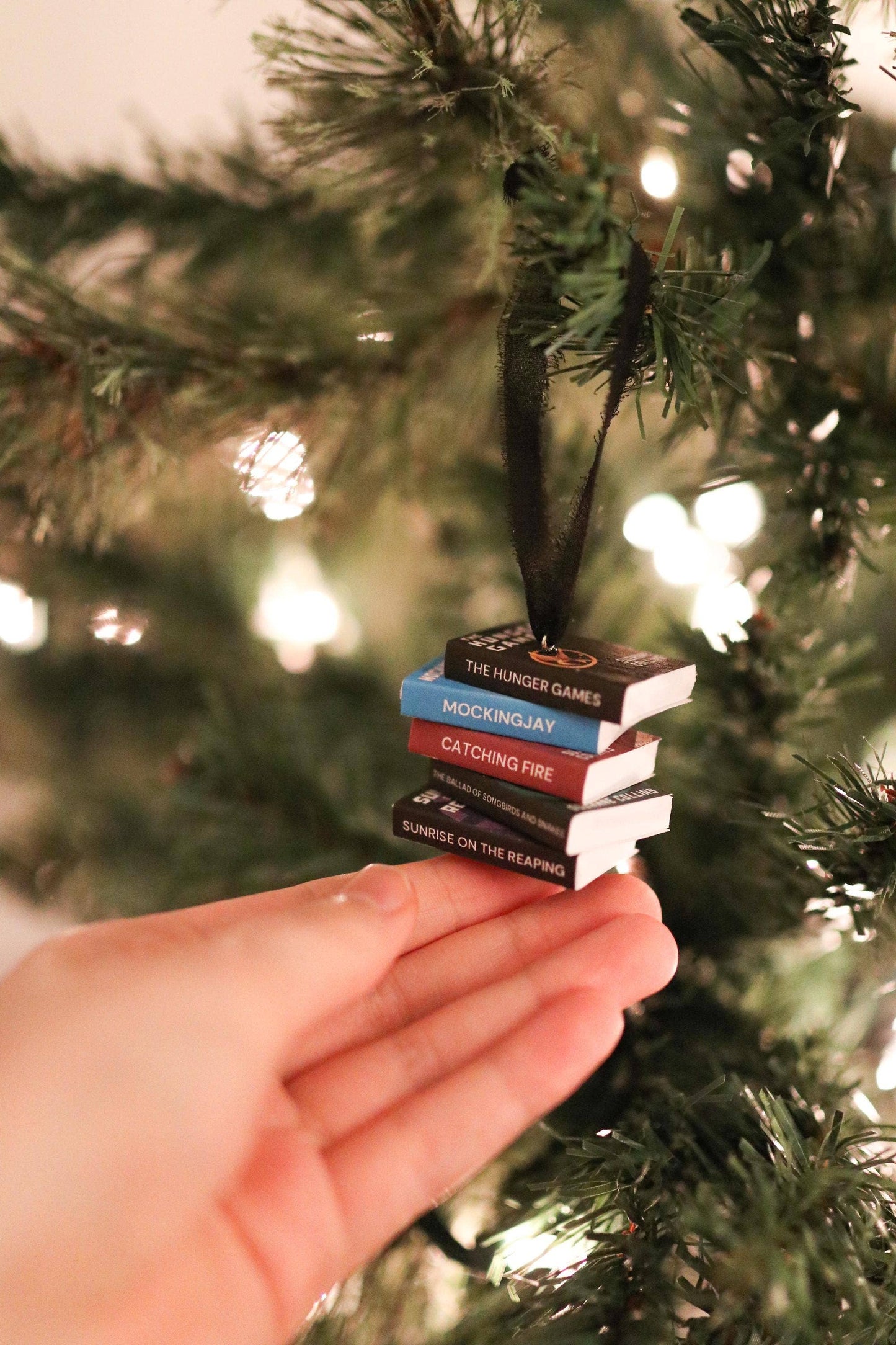 The Sticker Shop - Hunger Games Mini Book Stack Ornament