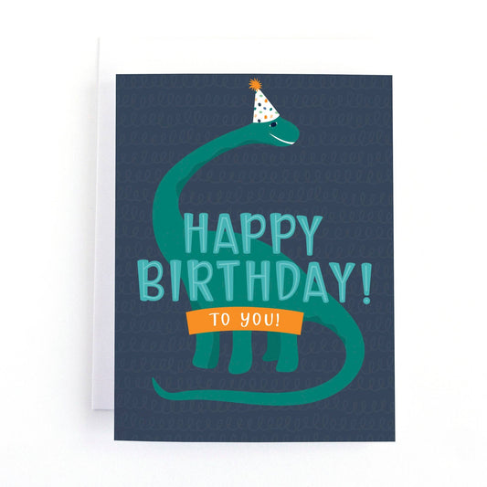 Pedaller Designs - Happy Birthday to You Children's Dinosaur Birthday Card - Agricola Street Books