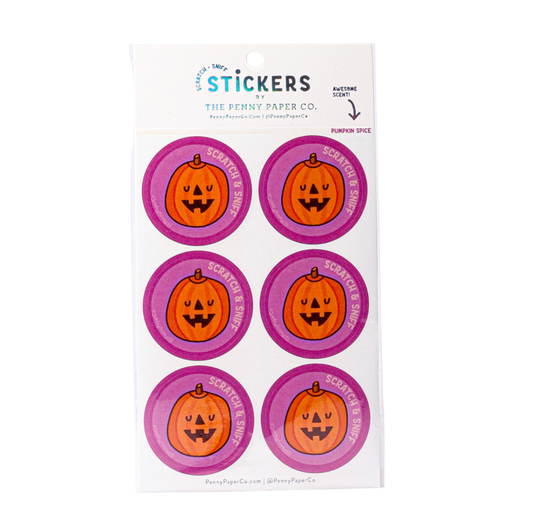 The Penny Paper Co. - Pumpkin Spice, Scented Scratch and Sniff Stickers