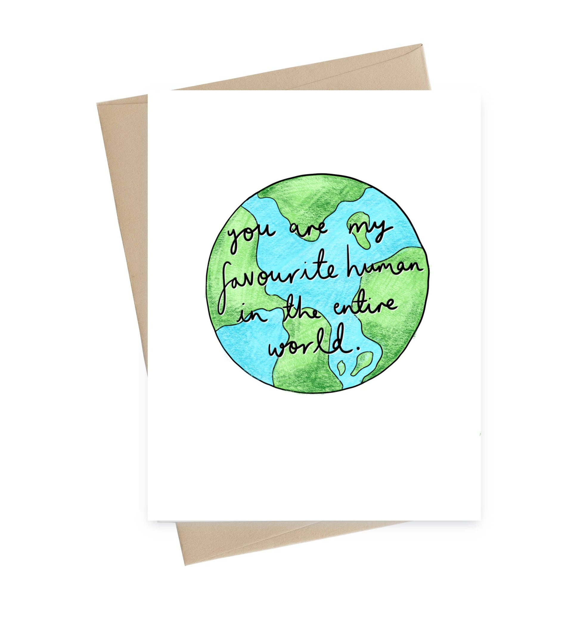 Little May Papery - Favourite Human In The Entire World Card - Agricola Street Books