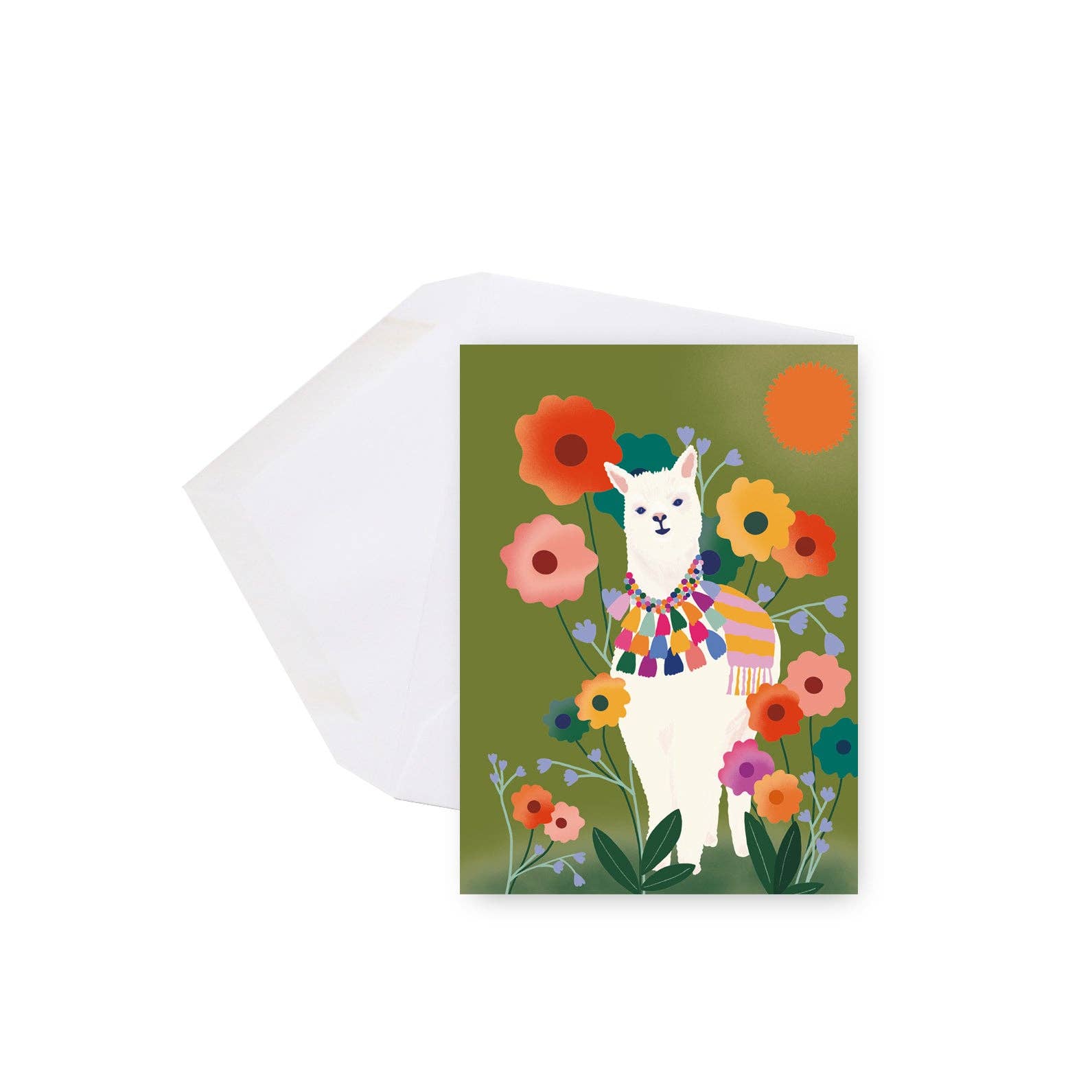Lili Graffiti - Mini greeting card - Llama - Agricola Street Books