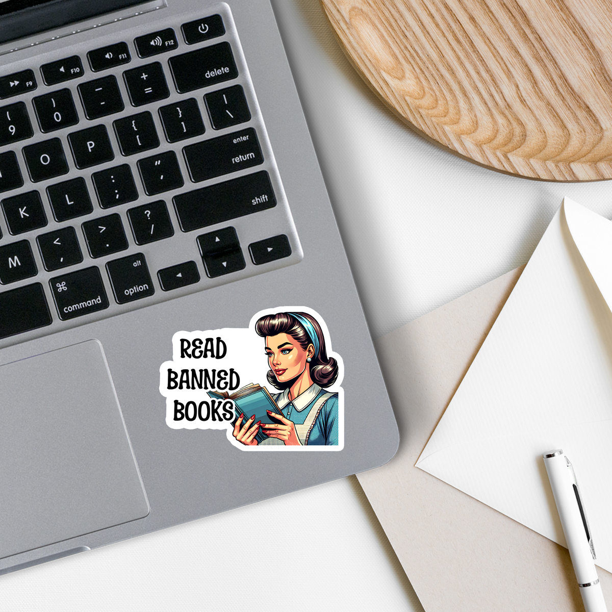 SlapPolitics Stickers- Read Banned Books | Politics | Waterproof Sticker | 3"