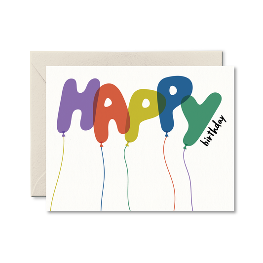 Pretty by Her - Carte Ballons Joyeux Anniversaire