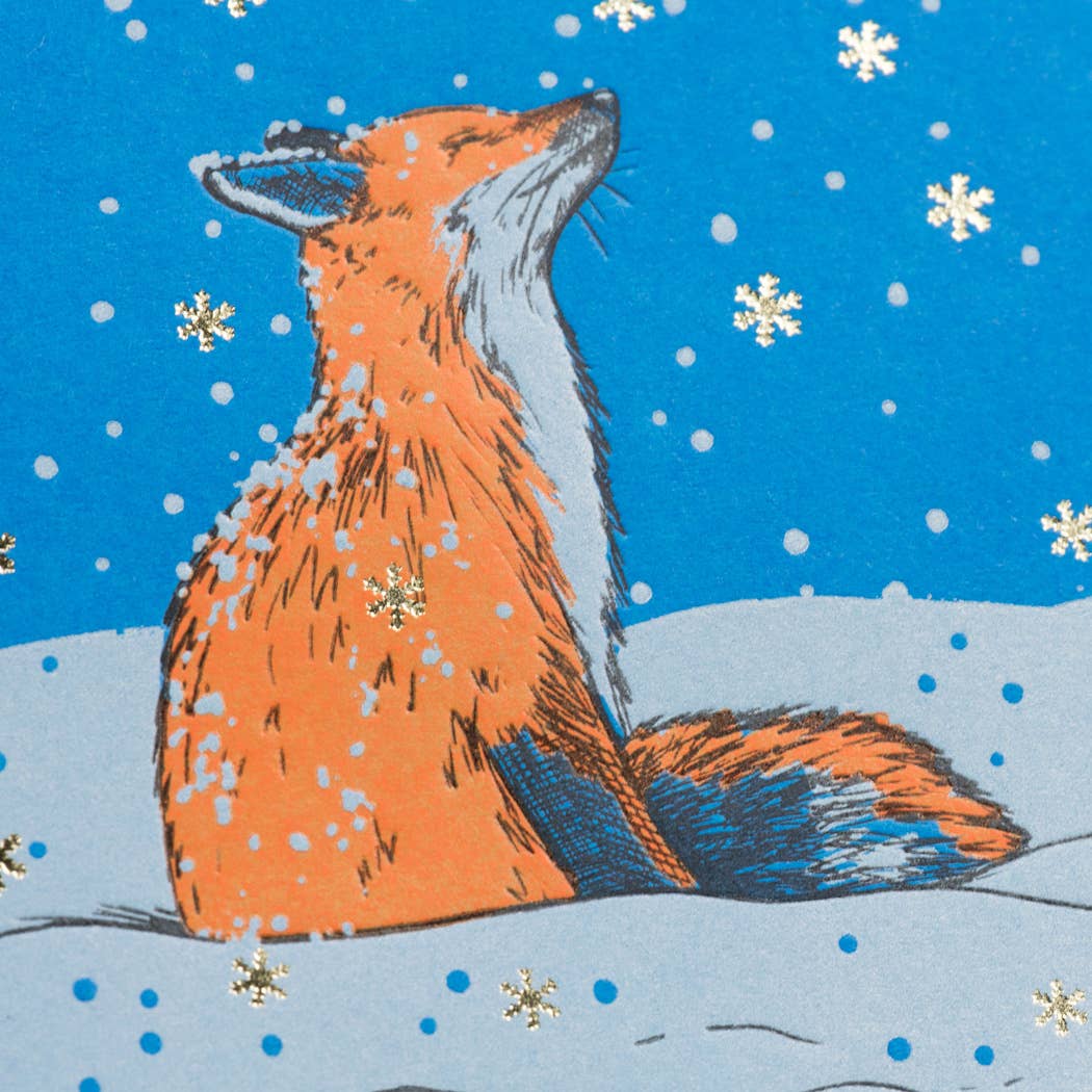 Porchlight Press Letterpress - Magical Fox Card