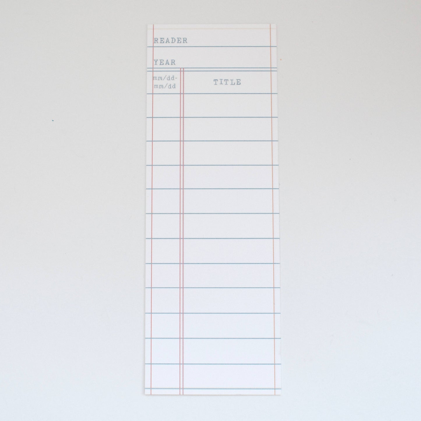 Desk of Sandra - Reading Log Bookmark