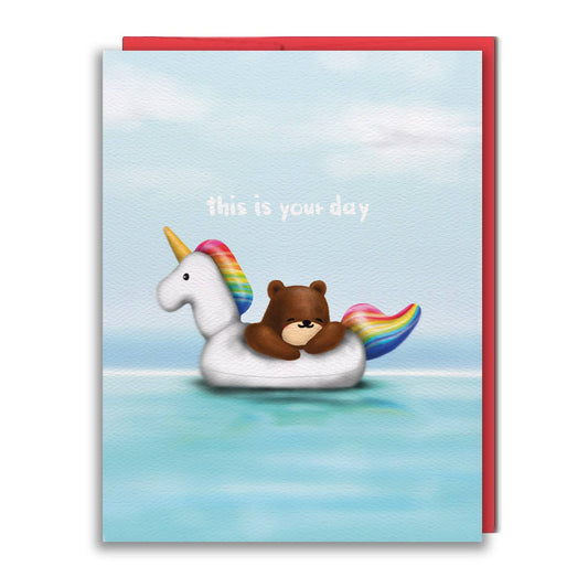 studio vcky - Greeting Card - Unicorn Floaty