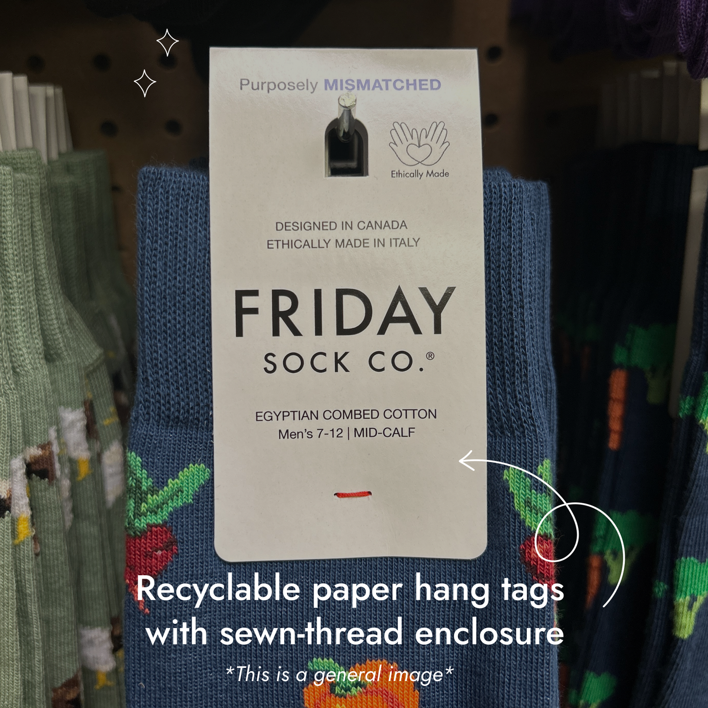 Friday Sock Co. - Men's Raccoon & Trash Can Socks - Agricola Street Books