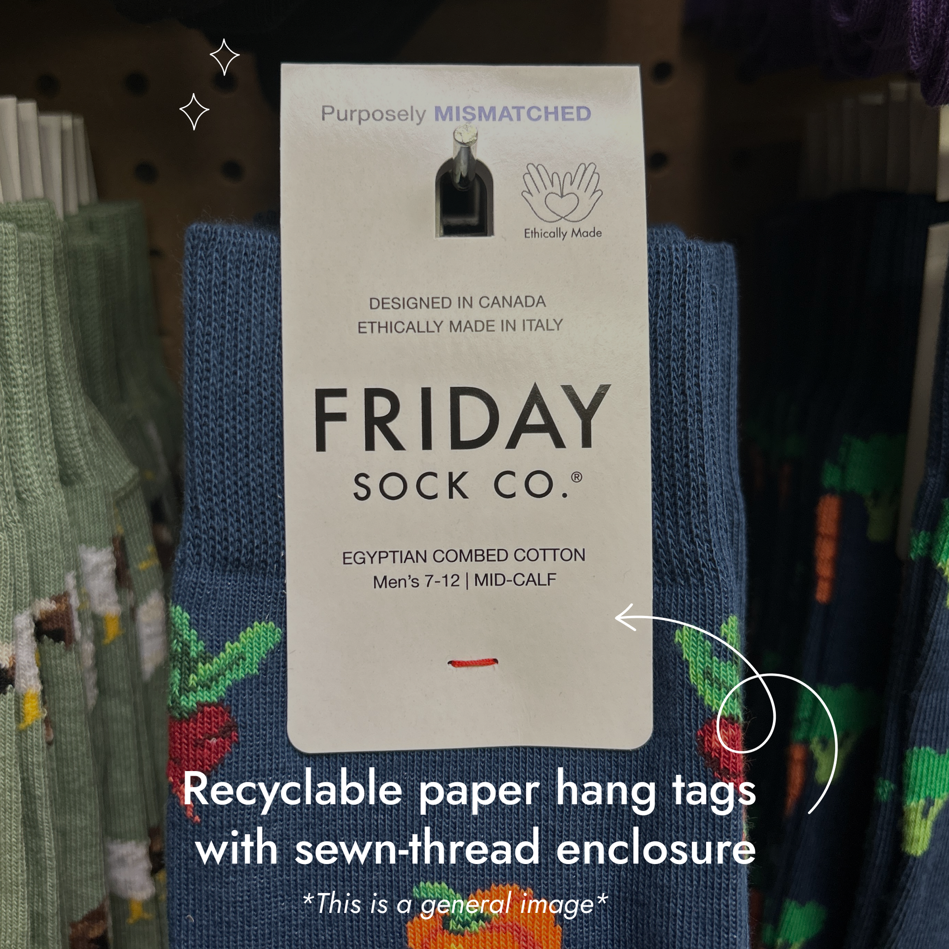 Friday Sock Co. - Men's Raccoon & Trash Can Socks - Agricola Street Books