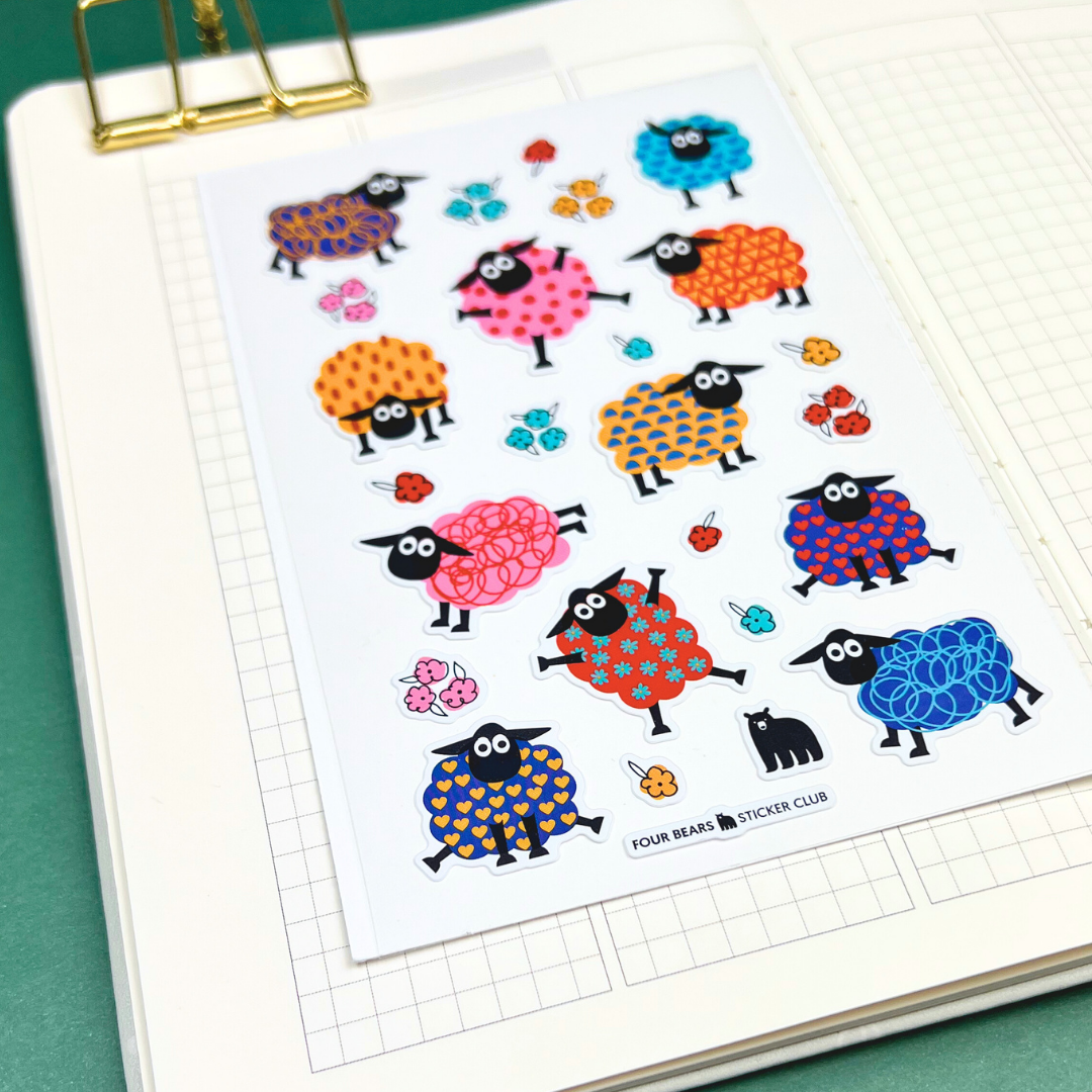 Four Bears Sticker Club - Fluffy and Fabulous