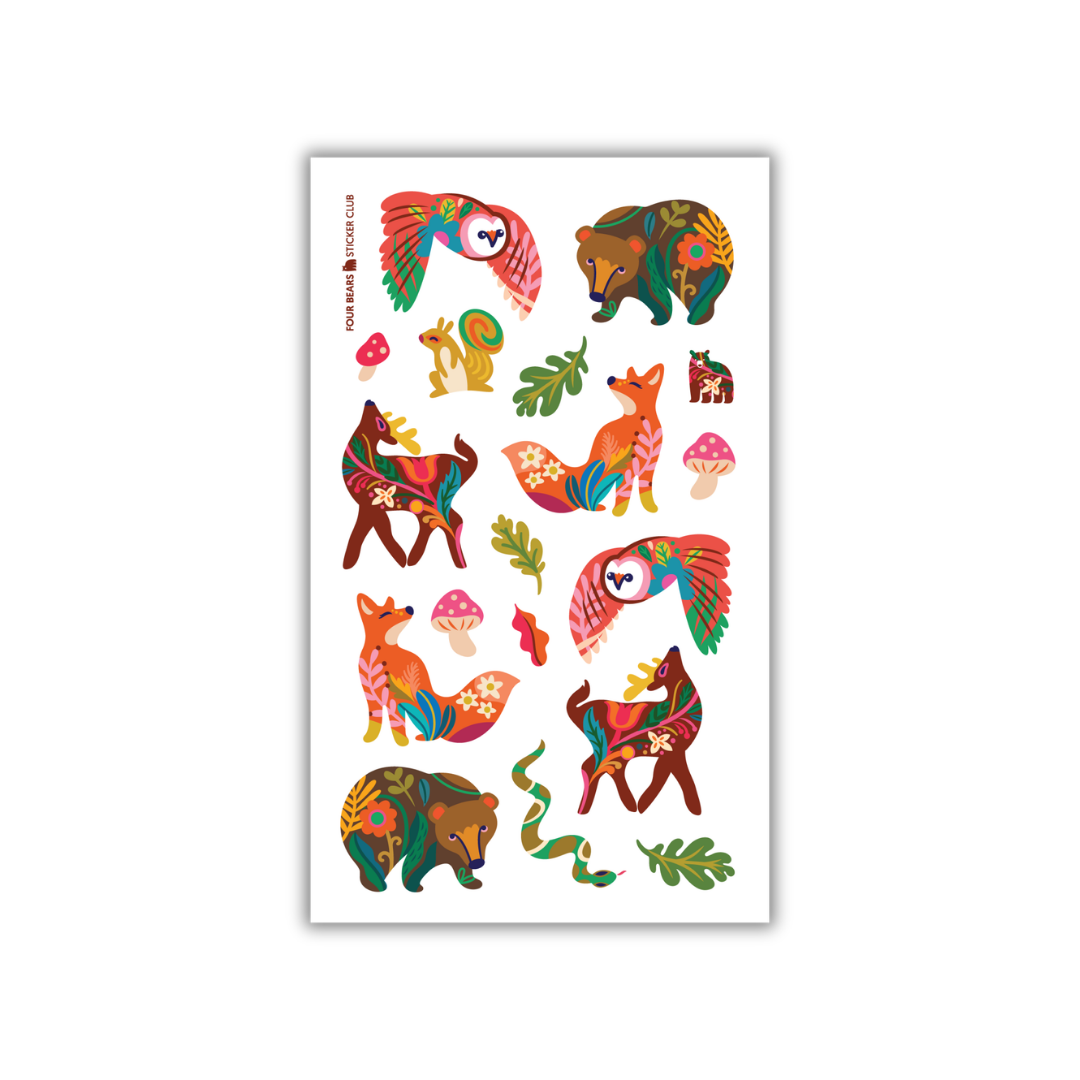 Four Bears Sticker Club - Forest Folklore