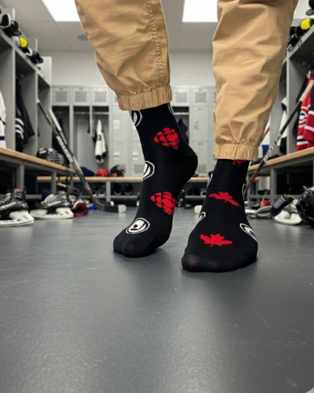 Friday Sock Co. - Men's CBC Hockey Night in Canada Logos Socks - Gift, Canada