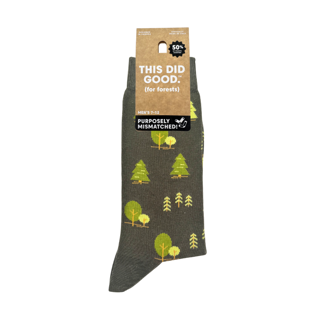Friday Sock Co. - Women’s Trees This Did Good Mismatched Socks, Socks Give Back