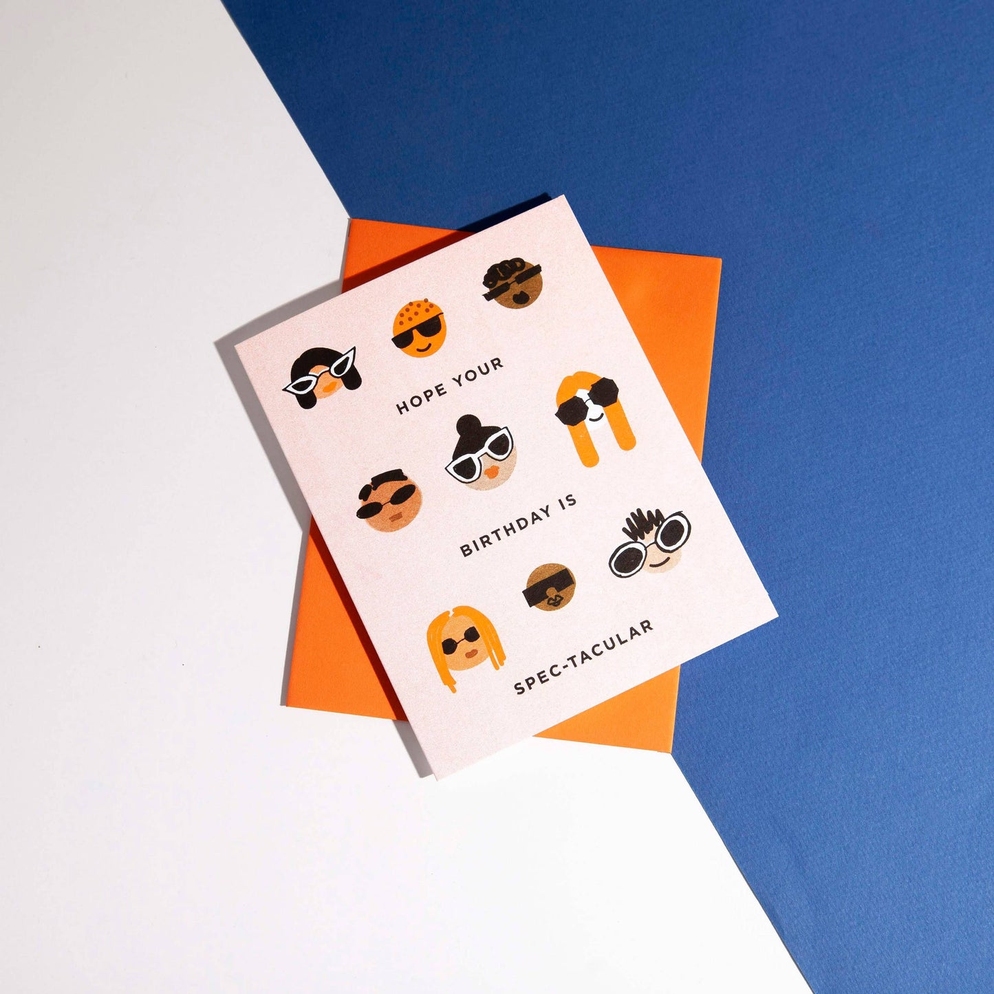 SLY EYE - Diverse Faces Funny Risograph Birthday Card