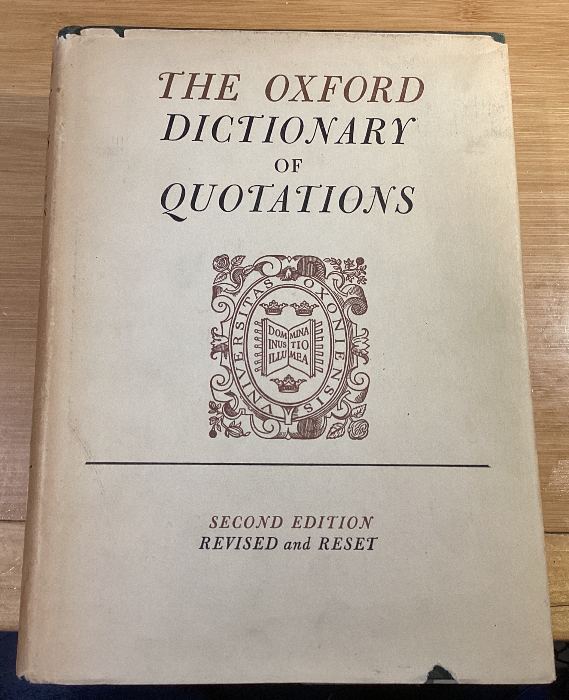 The Oxford Dictionary of Quotations - Agricola Street Books
