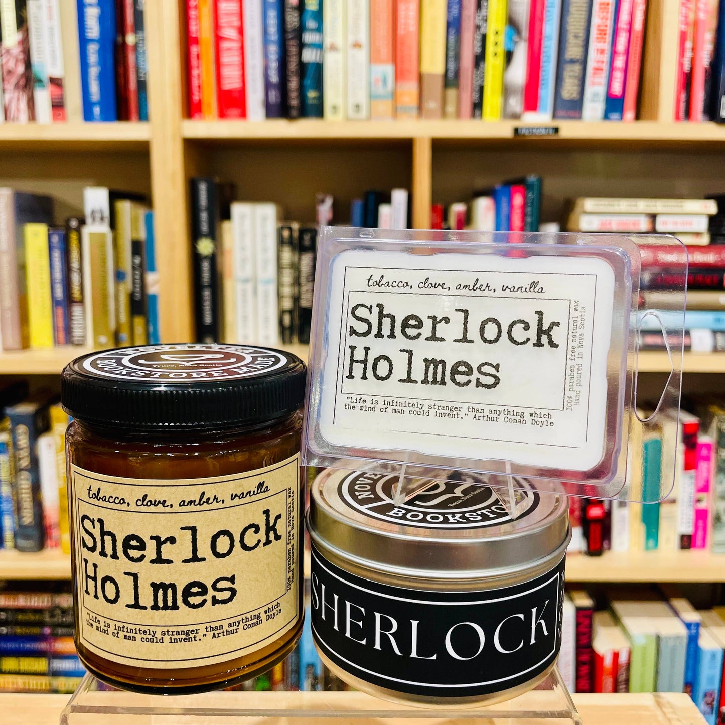 NovelTea Bookstore & Gifts - Sherlock - Tobacco & Clove Scented Candle