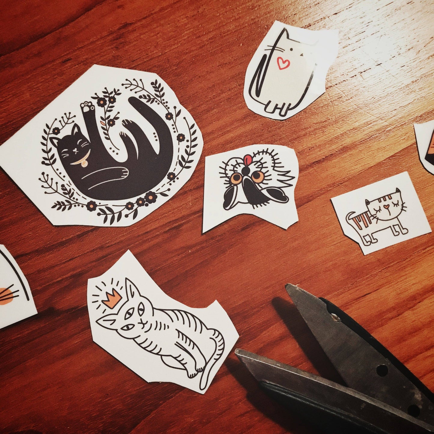 Les Tatoués - The Little Cat - Temporary Tattoos