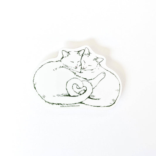 Porchlight Press Letterpress - Sticker: Love You Cats