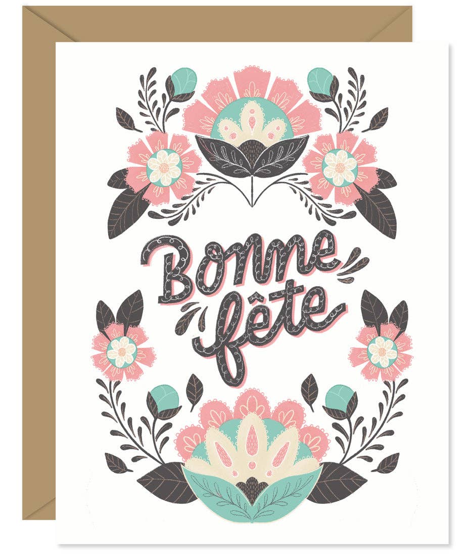Hello Sweetie - Bonne Fete French Birthday Card - Agricola Street Books