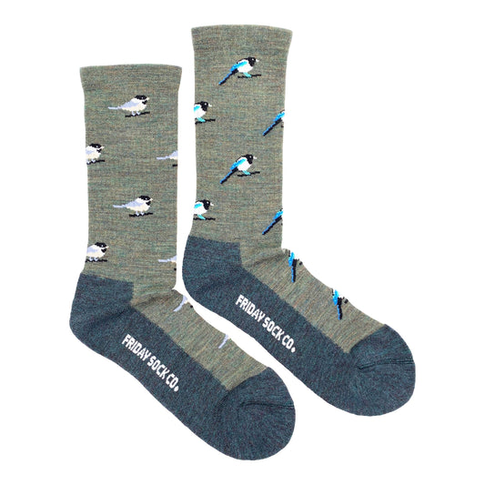 Friday Sock Co. - Men's Chickadee & Magpie Merino Wool Socks