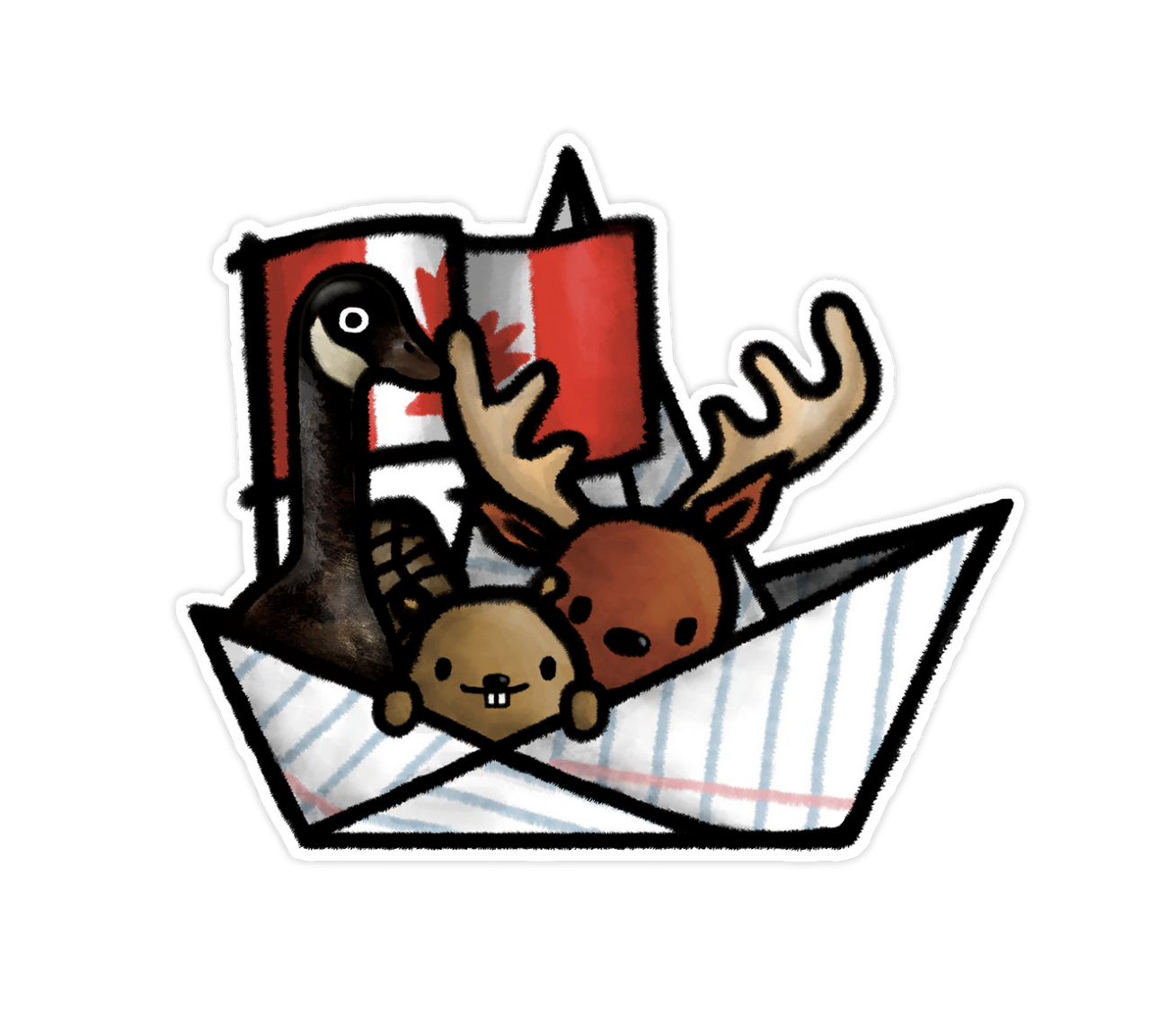 studio vcky - Sticker - Oh Canada