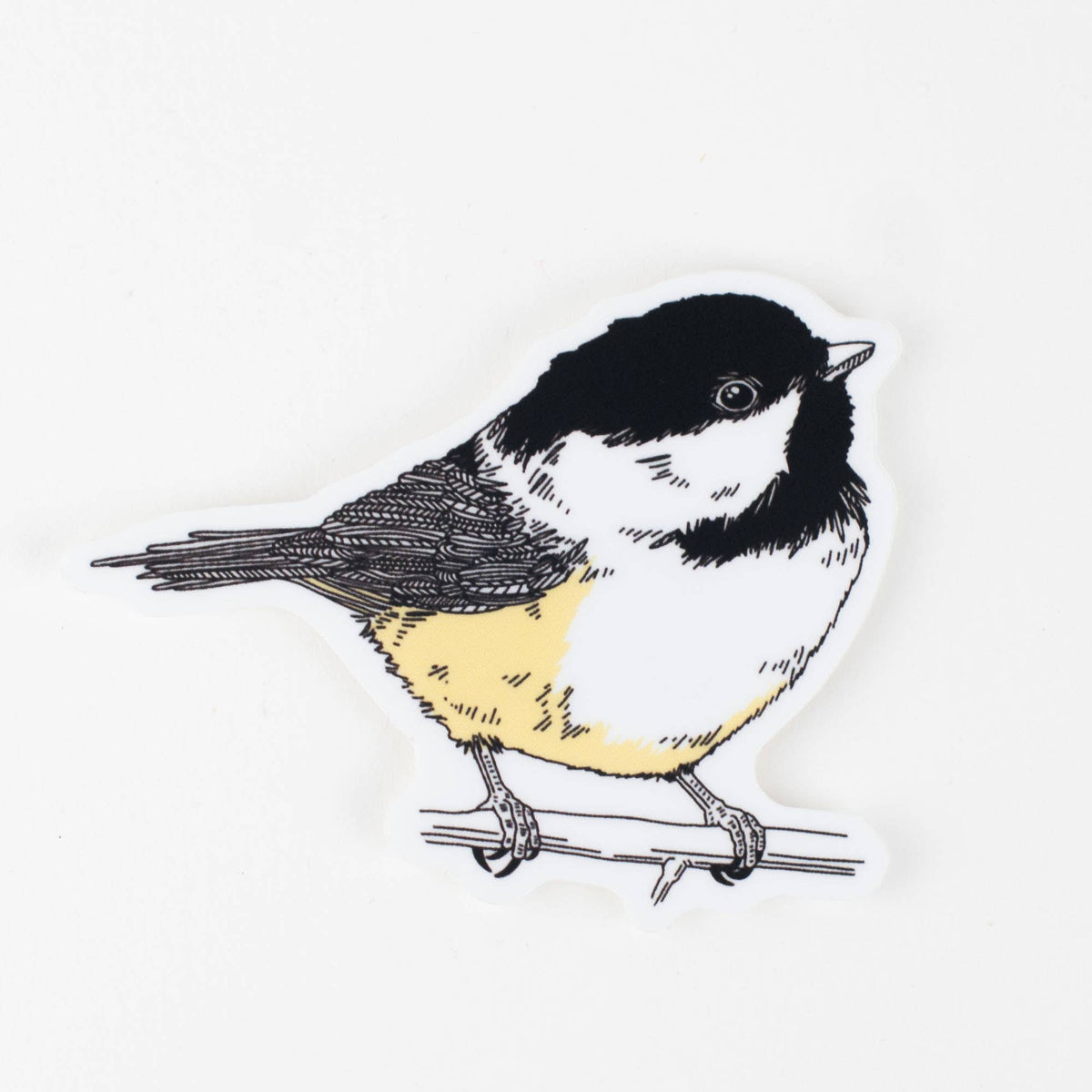Porchlight Press Letterpress - Sticker: Chickadee Bird - Agricola Street Books