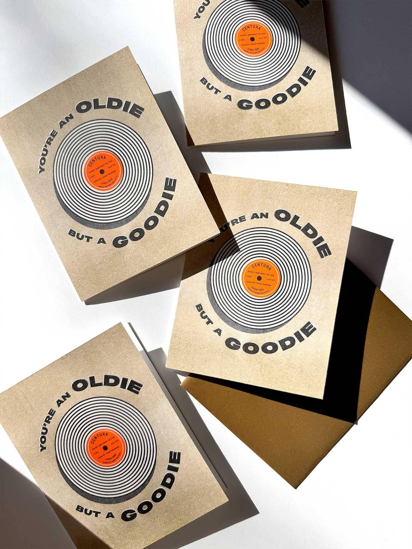 SLY EYE - Retro Birthday Risograph Card Vinyl/Cassette Design