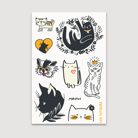 Les Tatoués - The Little Cat - Temporary Tattoos