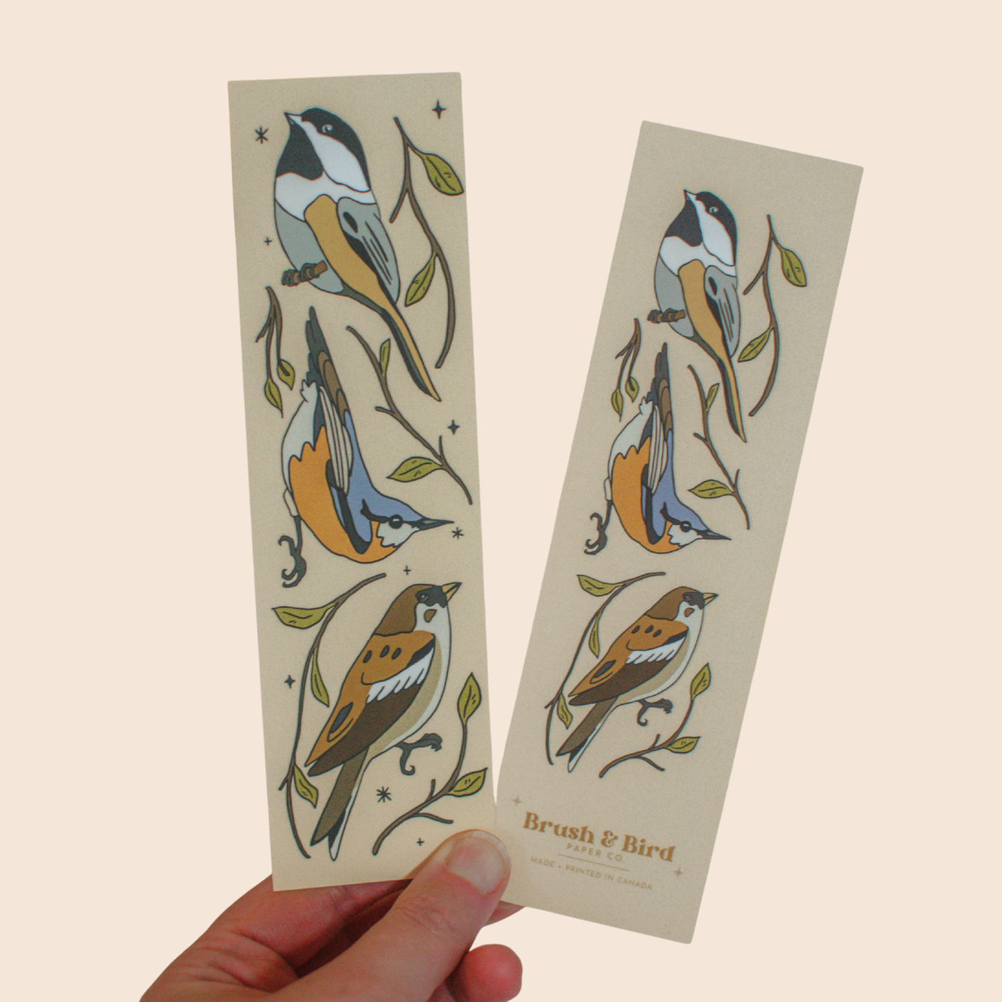 Brush + Bird Paper Co. - Canadian Birds Bookmark | Illustrated Backyard Bird Design