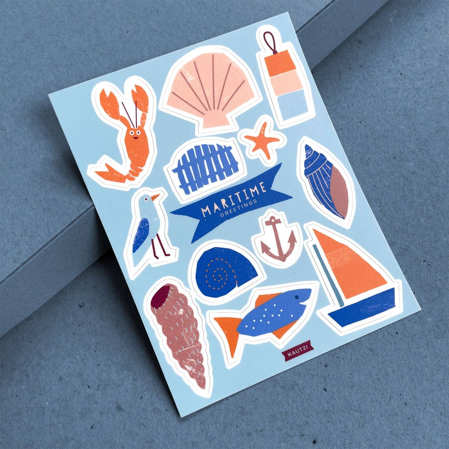 Kautzi Illustrations - Sticker Sheet Maritimes