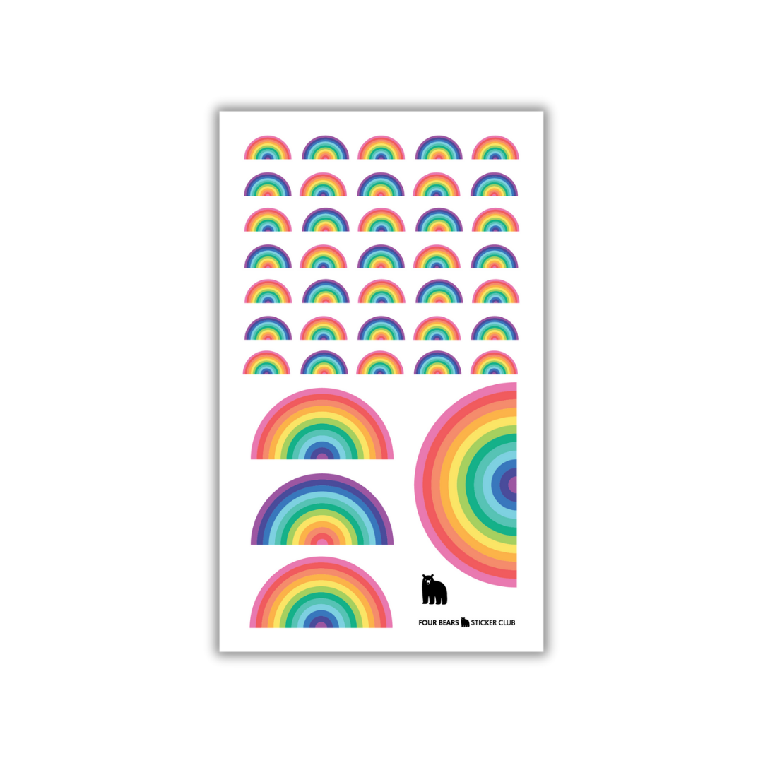 Four Bears Sticker Club - Mini Rainbows