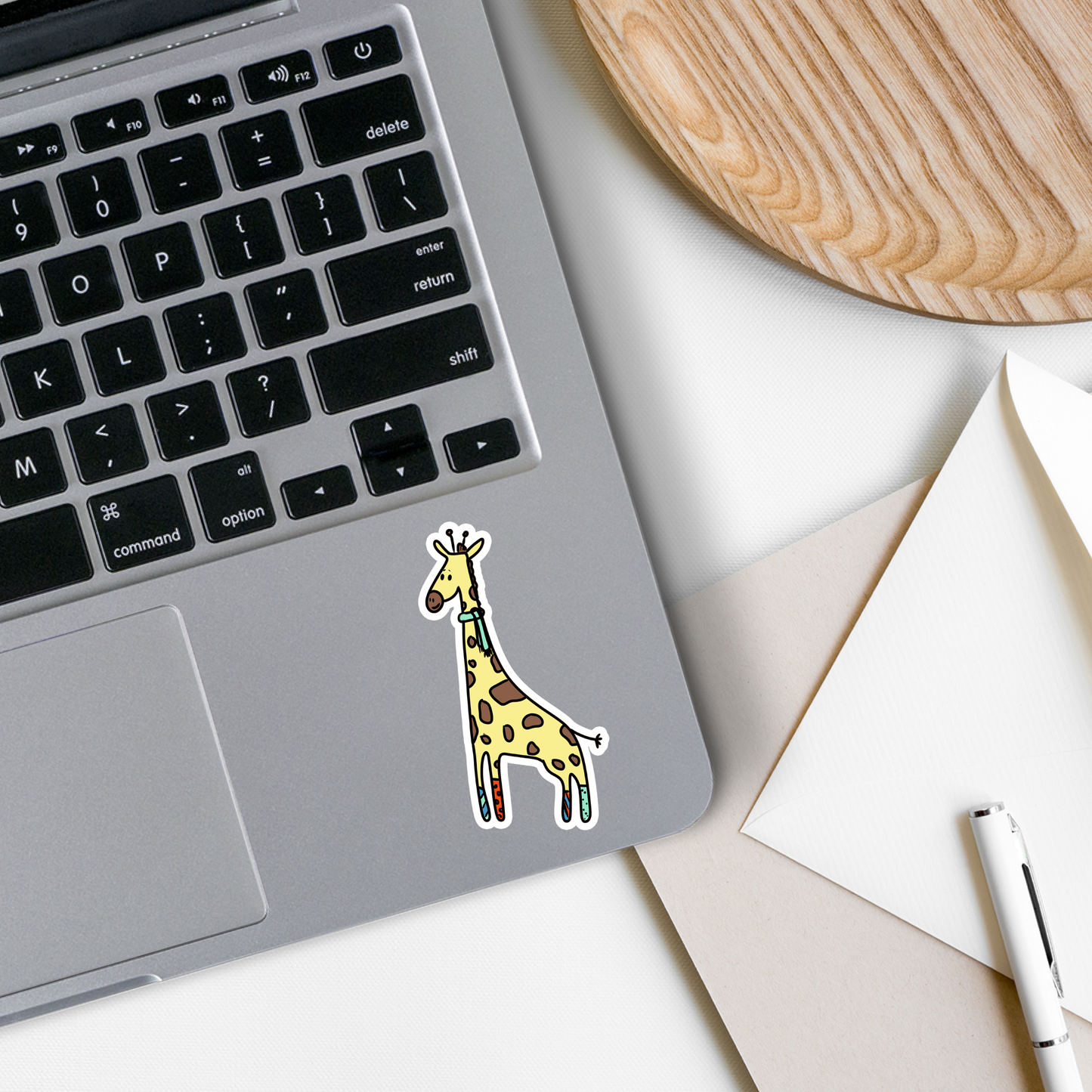 Rebel and Siren - Winter | Giraffe | Waterproof Vinyl Sticker | 3"