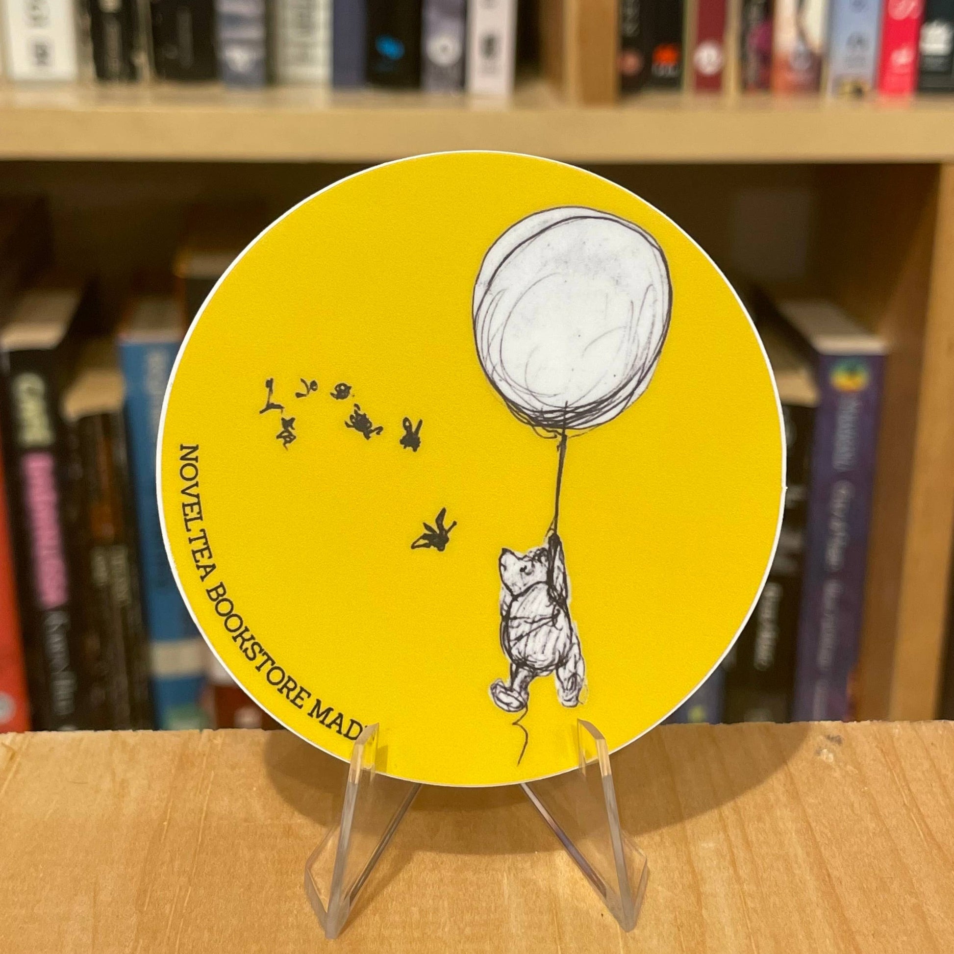 NovelTea Bookstore & Gifts - Winnie and Bees Vinyl Sticker - Agricola Street Books