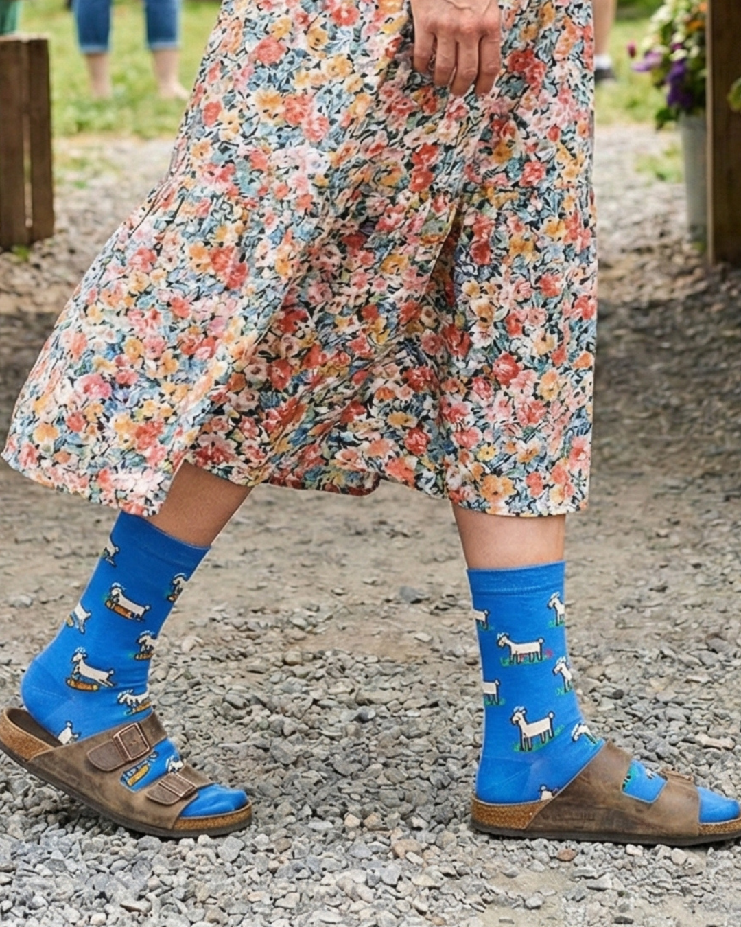Friday Sock Co. - Women's Goats This Did Good Mismatched Crew Socks