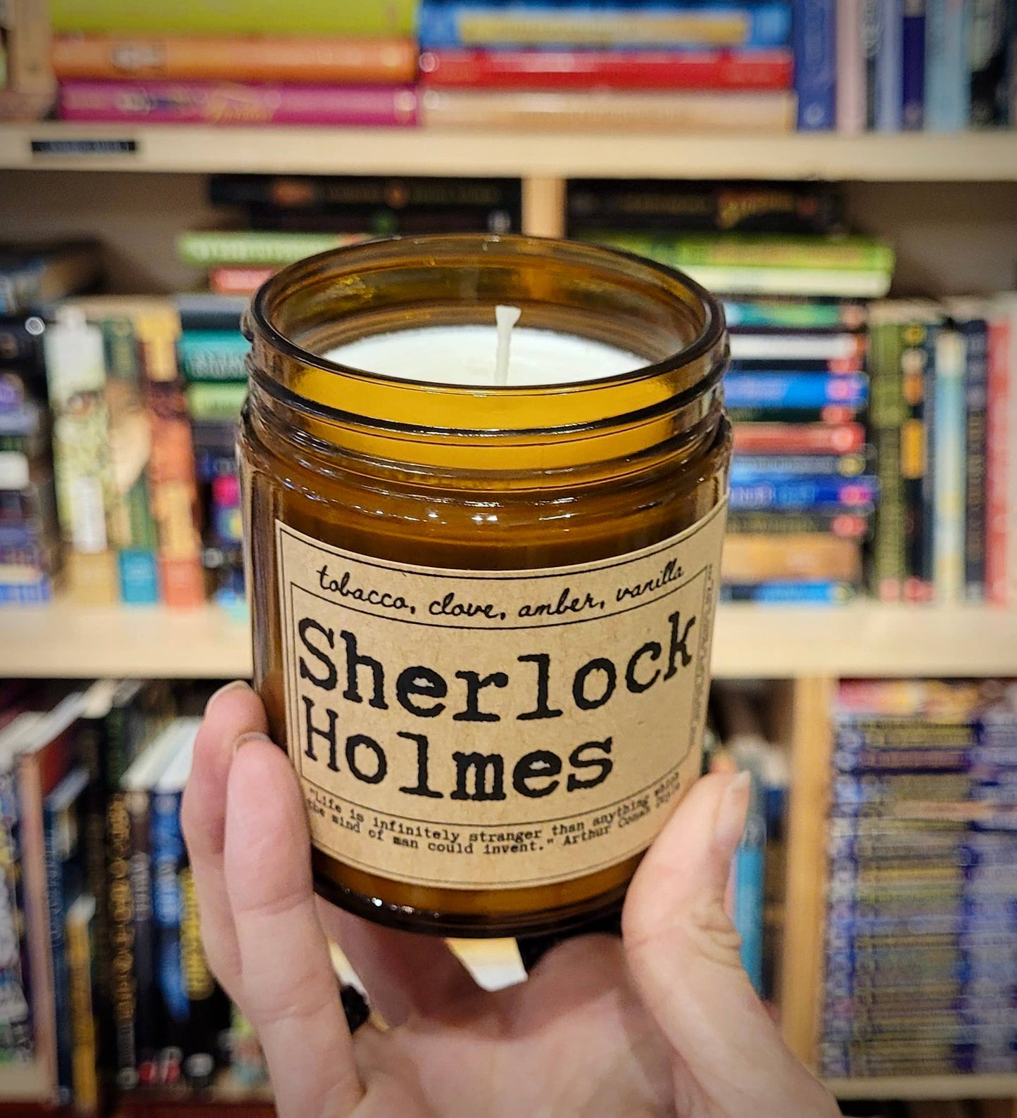 NovelTea Bookstore & Gifts - Sherlock - Tobacco & Clove Scented Candle