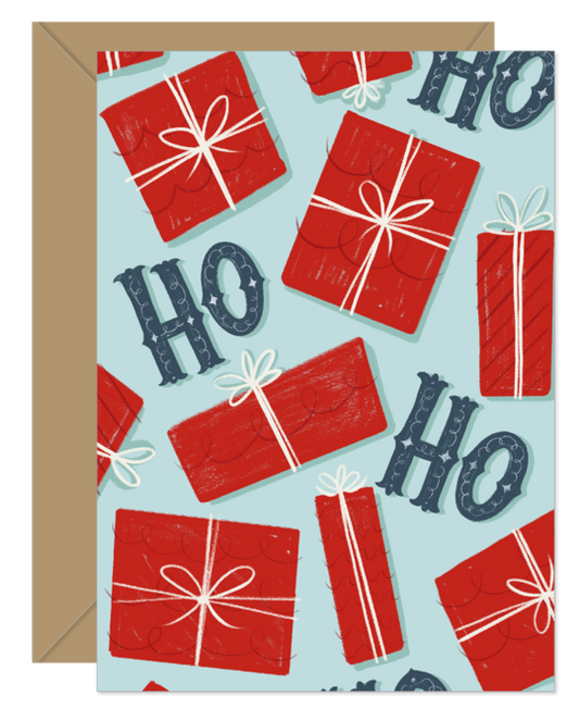 Hello Sweetie - Ho Ho Ho Presents Holiday Card
