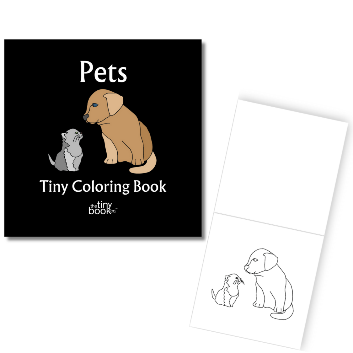 The Tiny Book Co. ™ - Pets Tiny Coloring Book