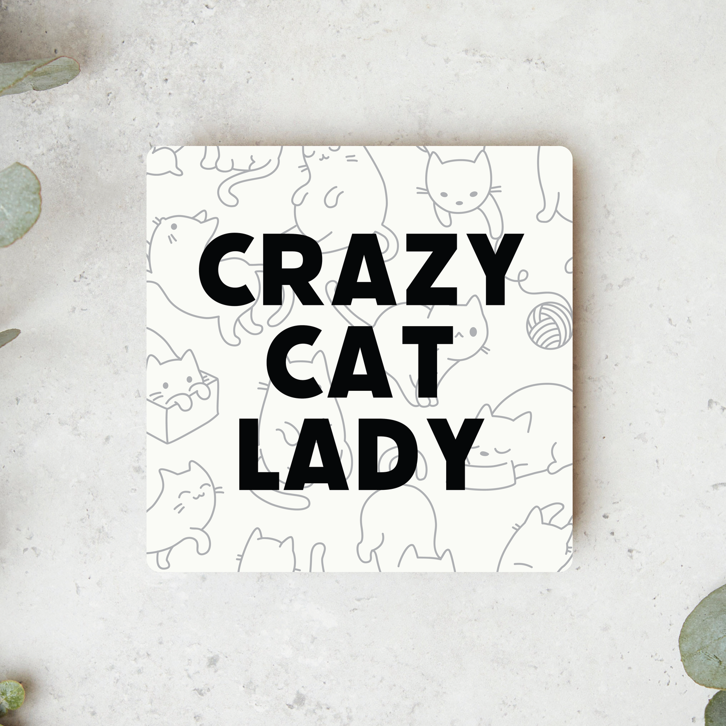 Knotty Design Co. - Crazy Cat Lady Magnet - Agricola Street Books