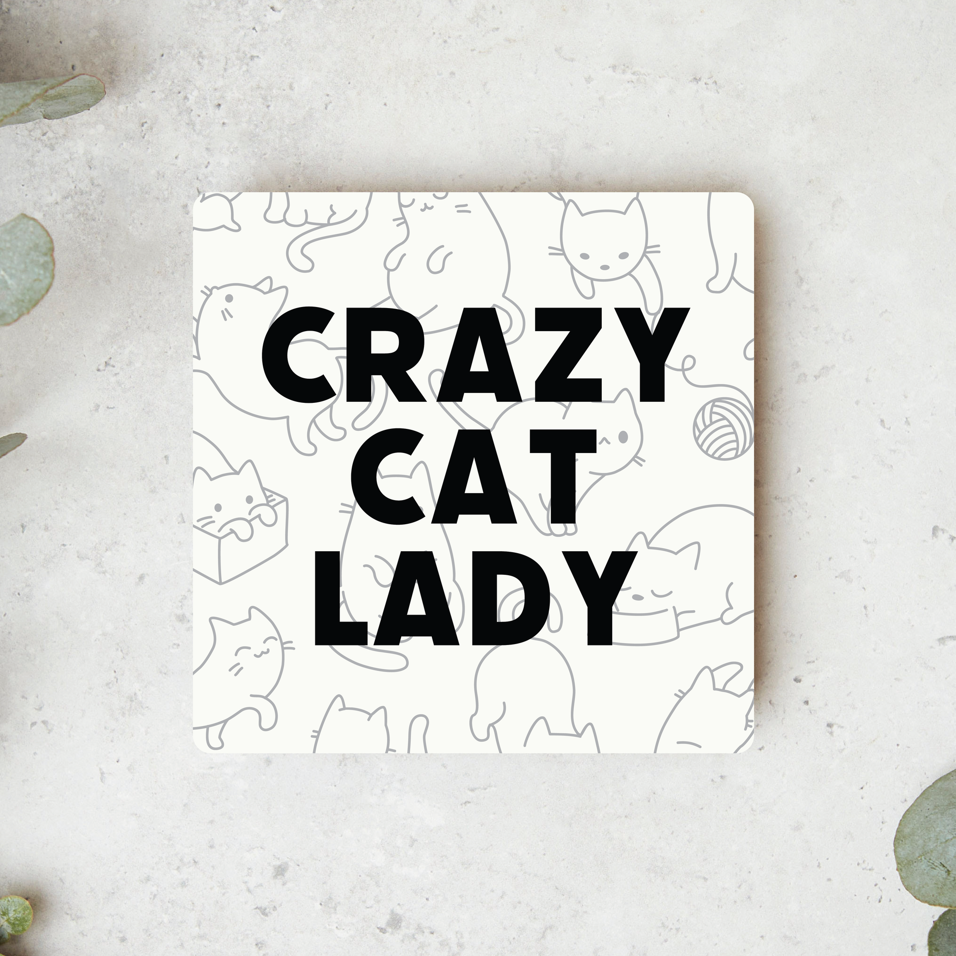 Knotty Design Co. - Crazy Cat Lady Magnet - Agricola Street Books