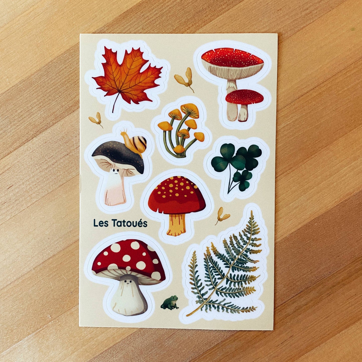 Les Tatoués - Mushrooms Stickers - Agricola Street Books